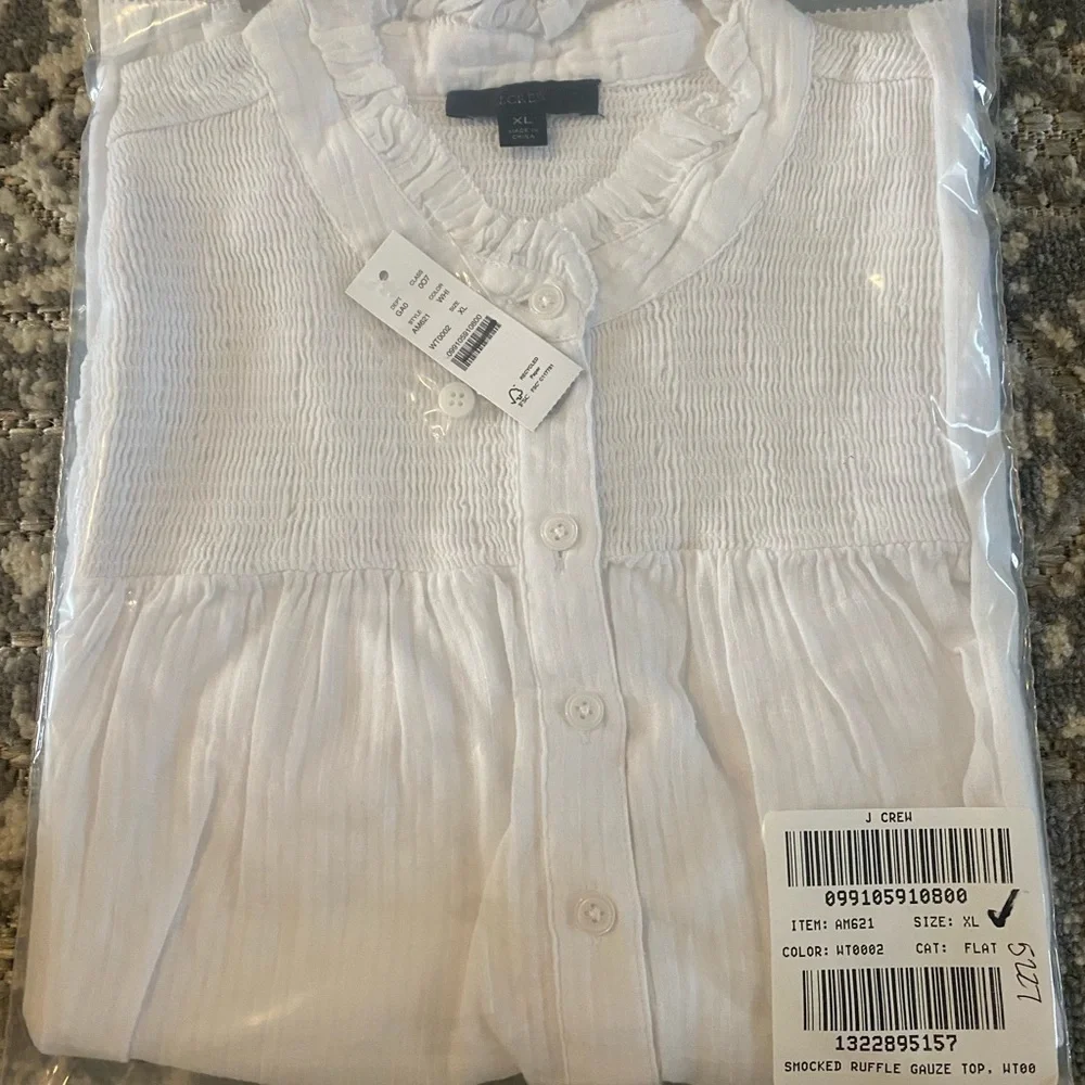 NEW JCREW Garden top in soft gauze Item AM621